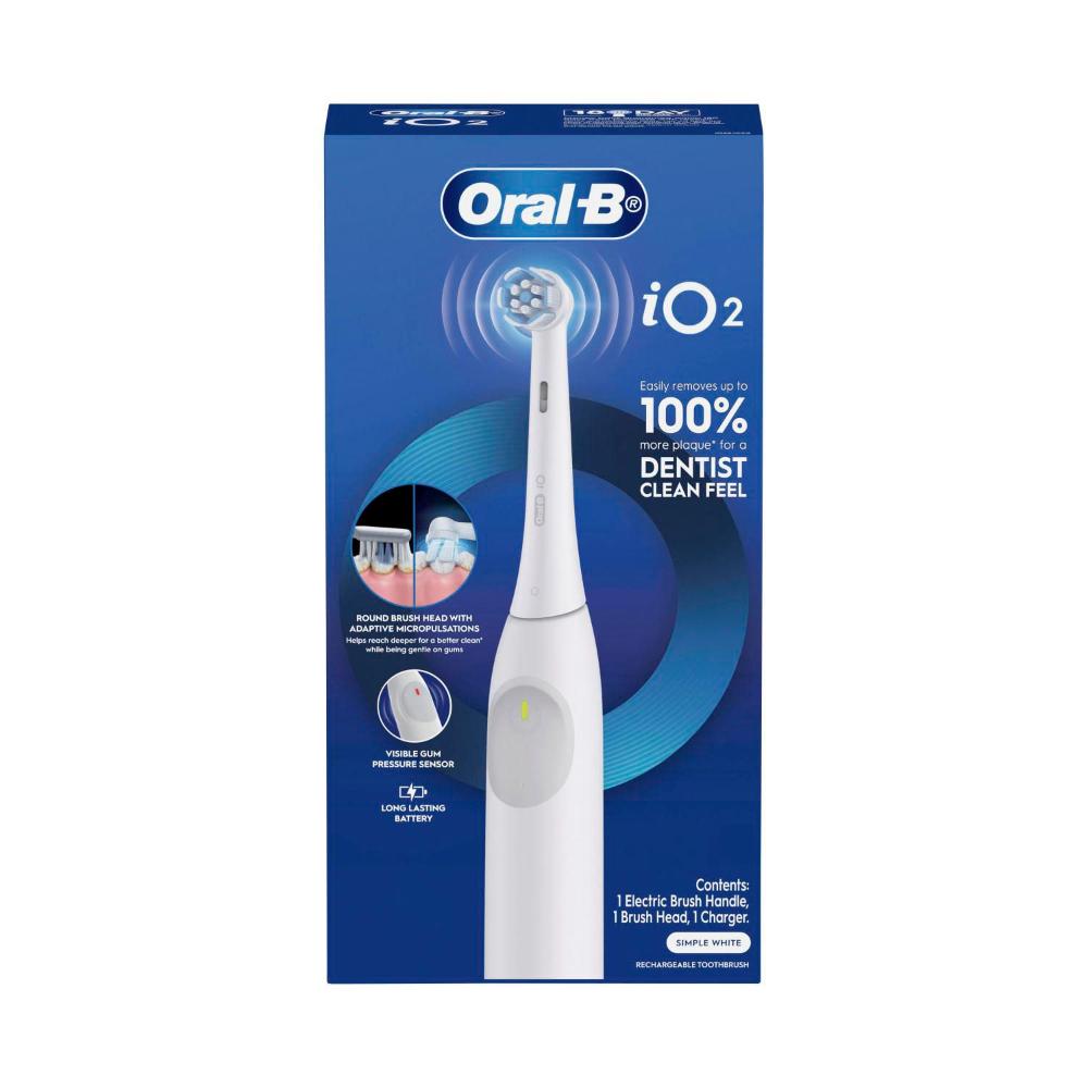 Oral B Io2 Electric Toothbrush White - 1 Pack