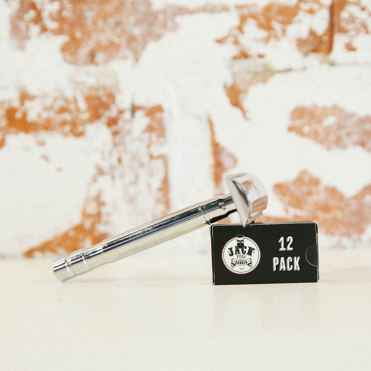 Jack The Barber Double Edge Mens Stainless Steel Safety Razor Blades 12 Pack
