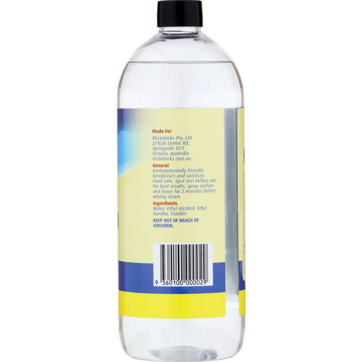 McLintocks Fridge & Kitchen Wipe Refill Vanilla 1L