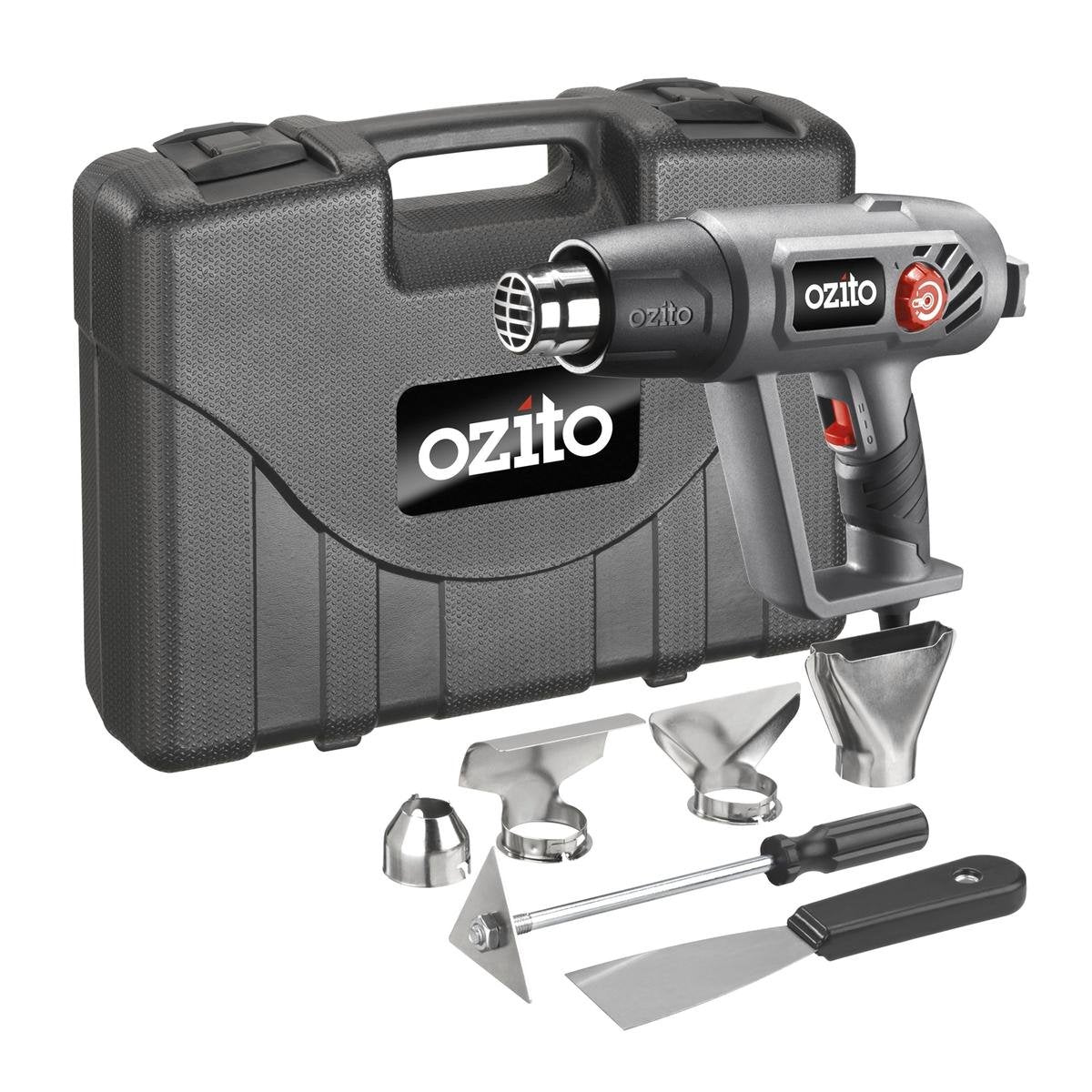 Ozito Heat Gun - 2000W - Variable Temp - Plastic - Versatile Use