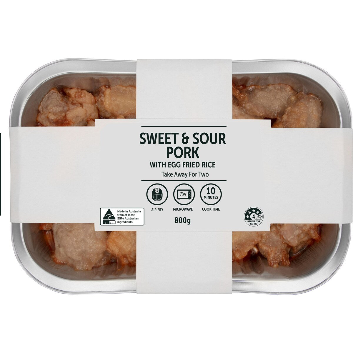 Sweet & Sour Pork With Egg Fried Rice 800g