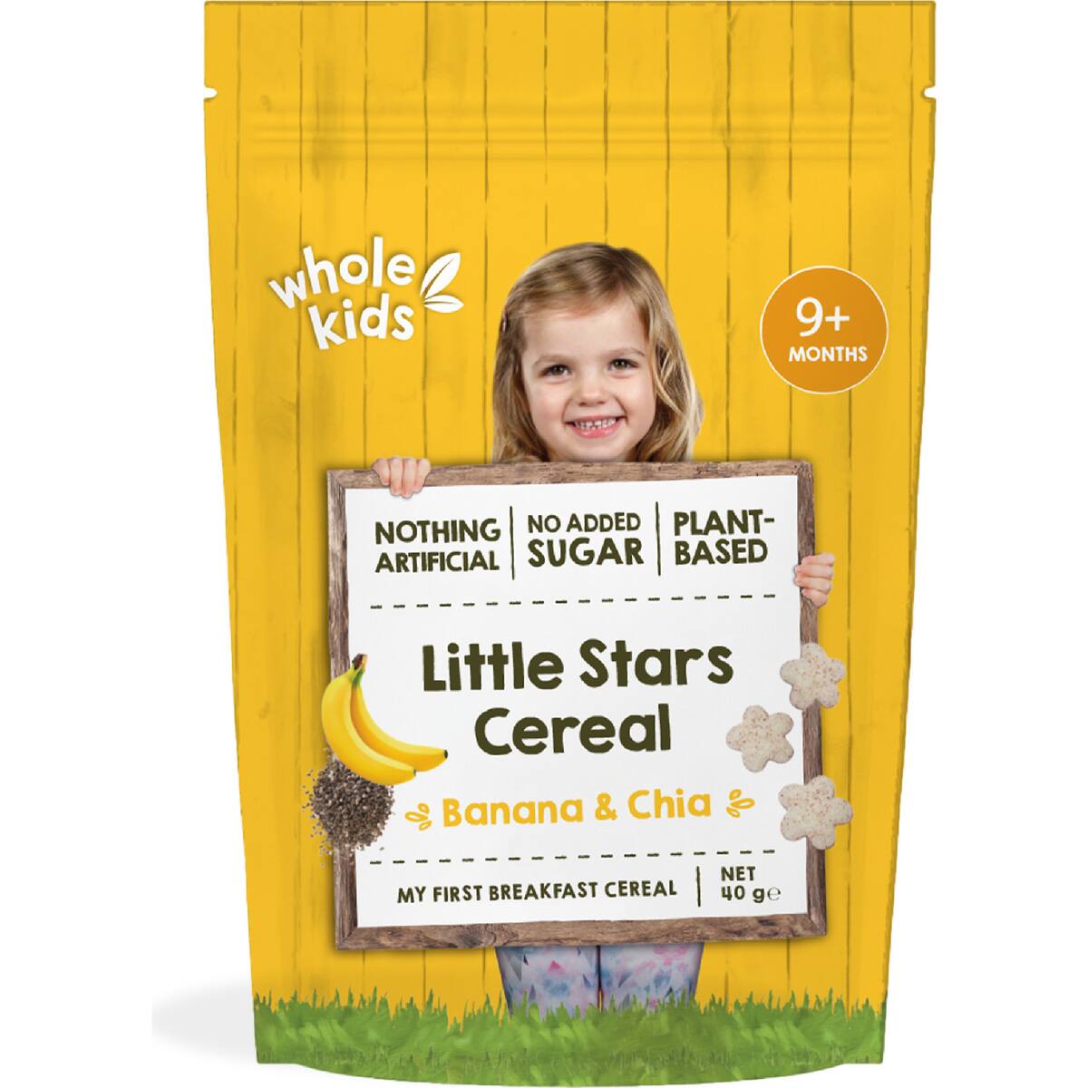 Whole Kids Little Stars Cereal Banana & Chia 40g
