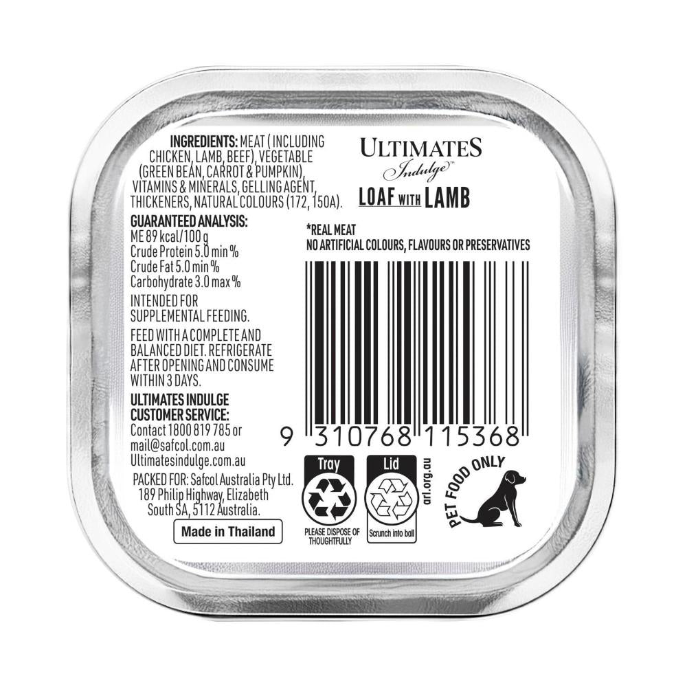 Ultimates Lamb Loaf Dog Food - 100g