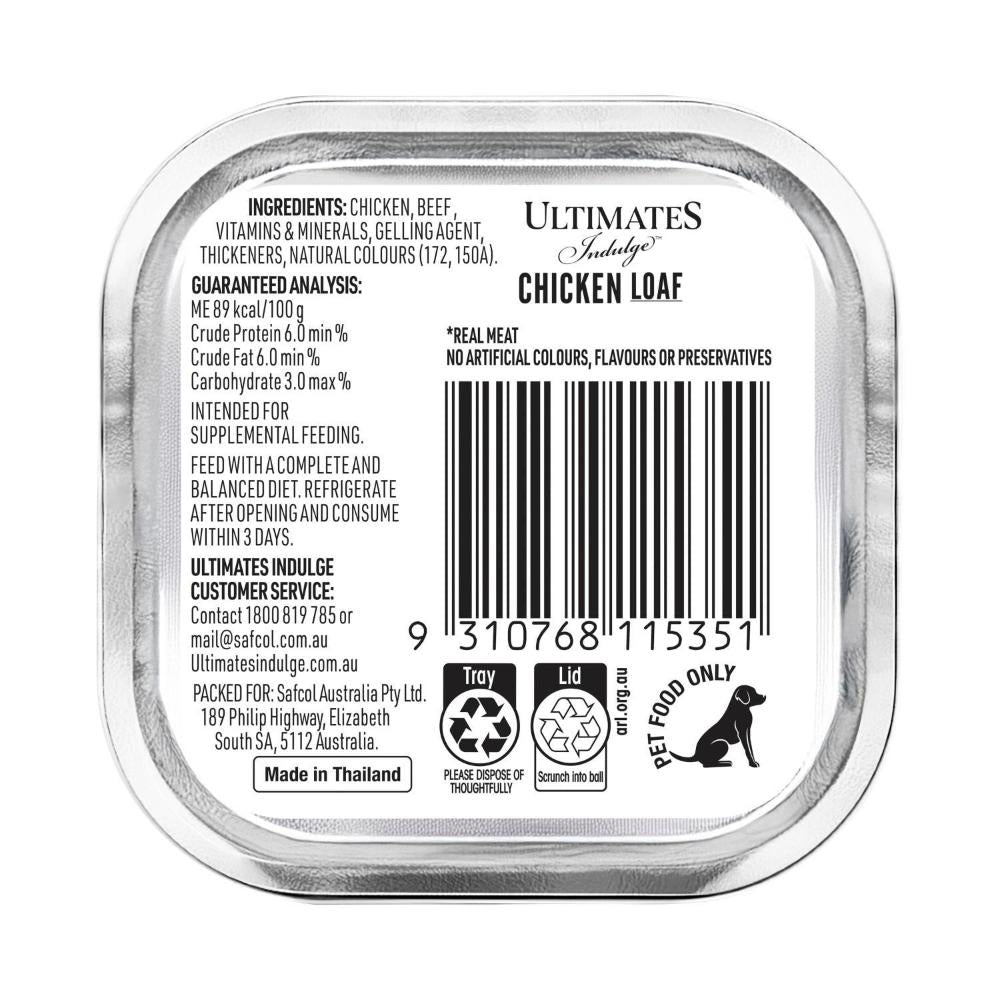 Ultimates Chicken Loaf Dog Food - 100g