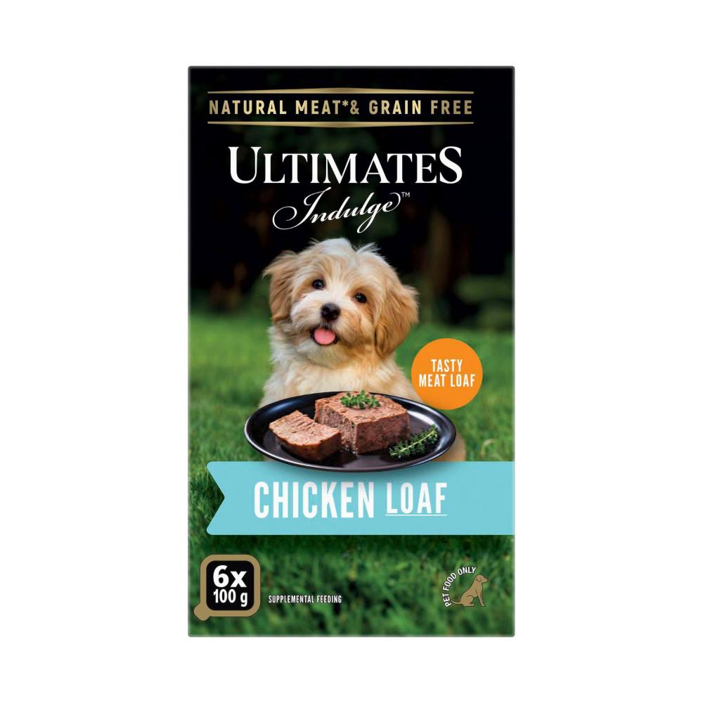 Ultimates Chicken Loaf Dog Food 6x100g - 600g