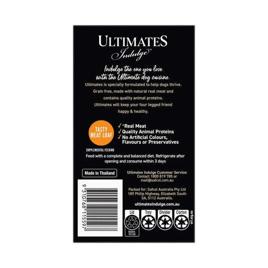 Ultimates Chicken Loaf Dog Food 6x100g - 600g