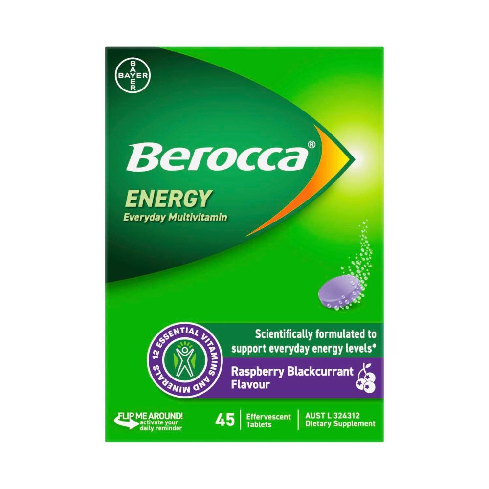 Berocca Energy Raspberry Blackcurrant - 45 Pack