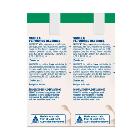 Sanitarium Up&go Dairy Free Vanilla 6x250ml - 1.5L