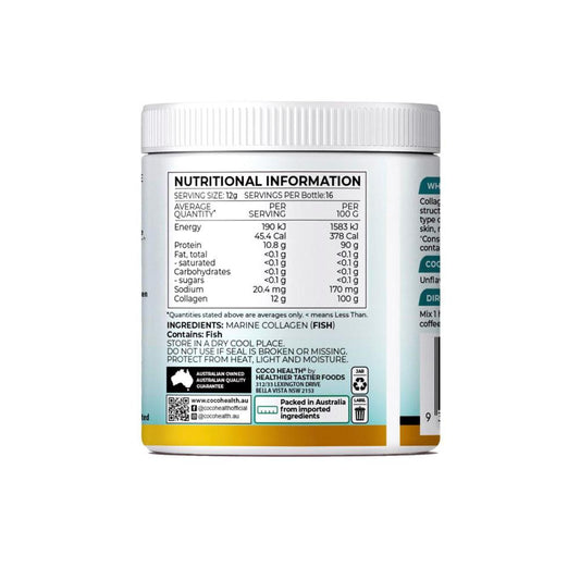 Coco Earth Powder Marine Collagen + Hair Skin Nails - 200g