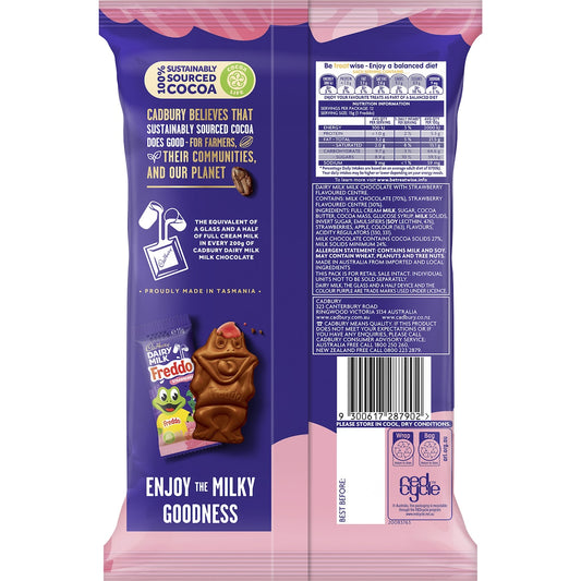 Cadbury Dairy Milk Chocolate Freddo Strawberry 180g 12 Pack