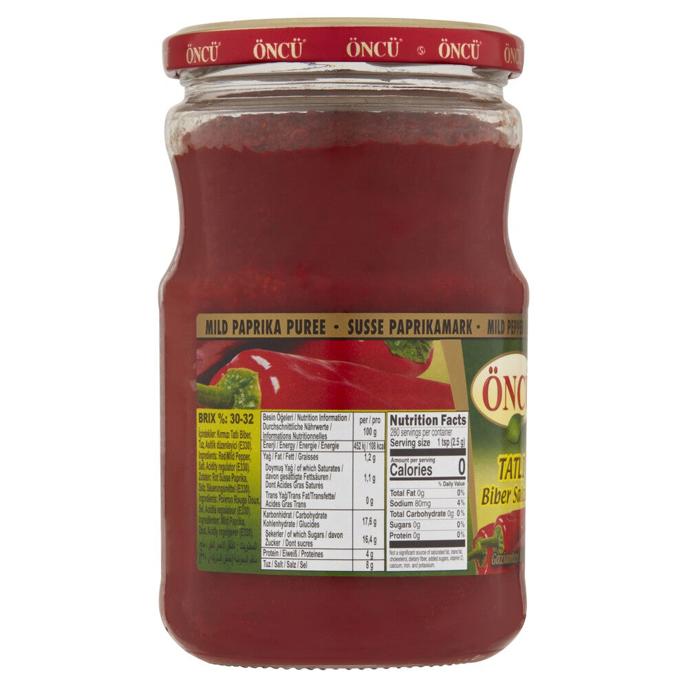 Oncu Tatli Biber Pepper Paste Mild - 700g