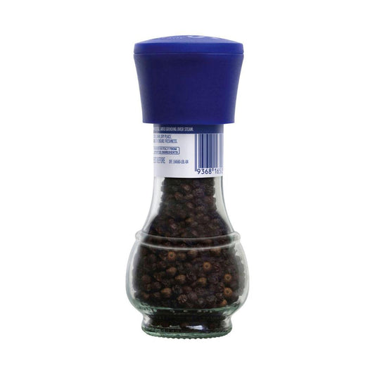 Saxa Pepper Black Peppercorn Grinder - 45g