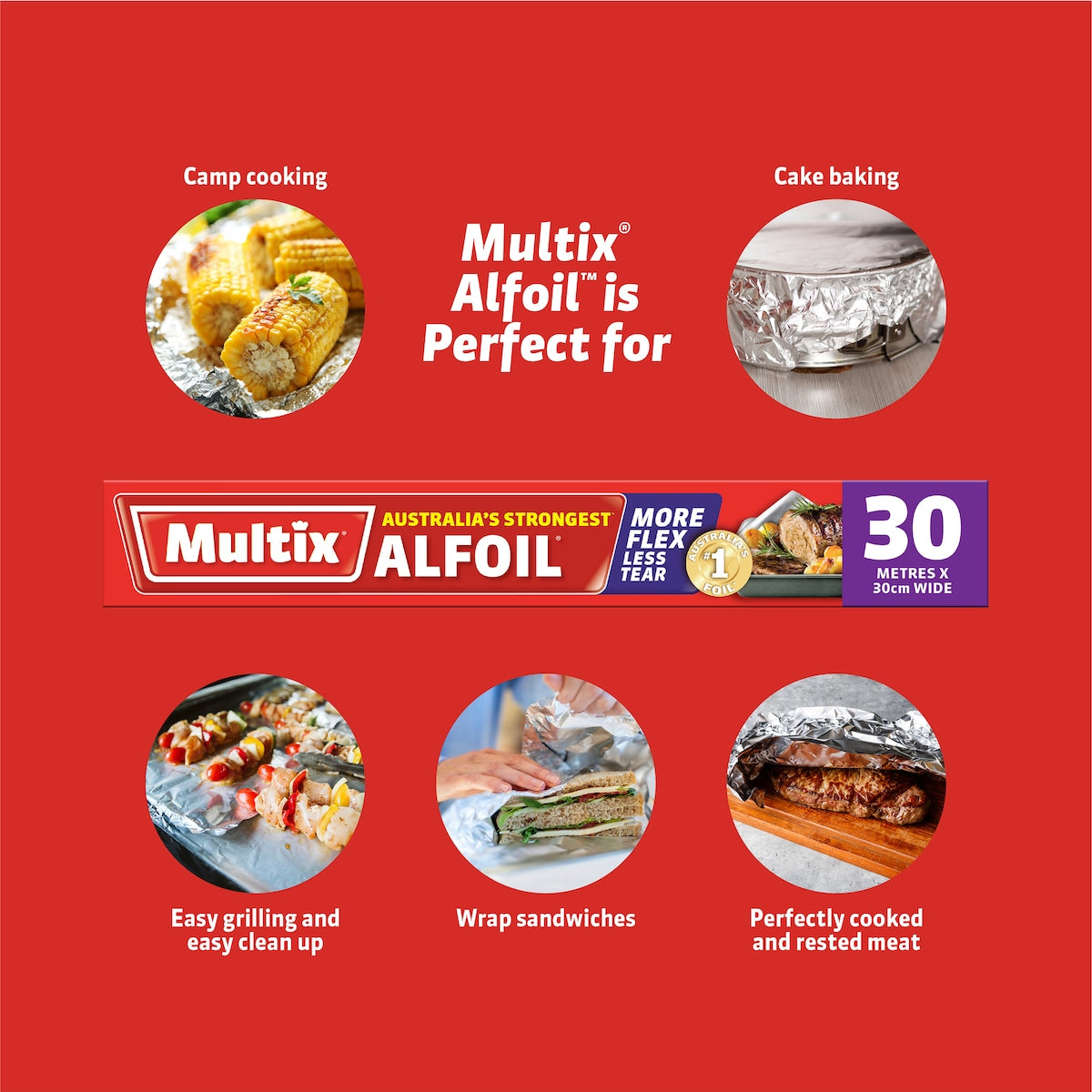 Multix Aluminium Foil 30m Each