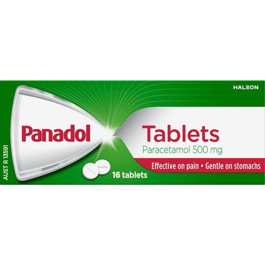Panadol Tablet With Paracetamol For Fast Pain Relief 500mg 16 Pack