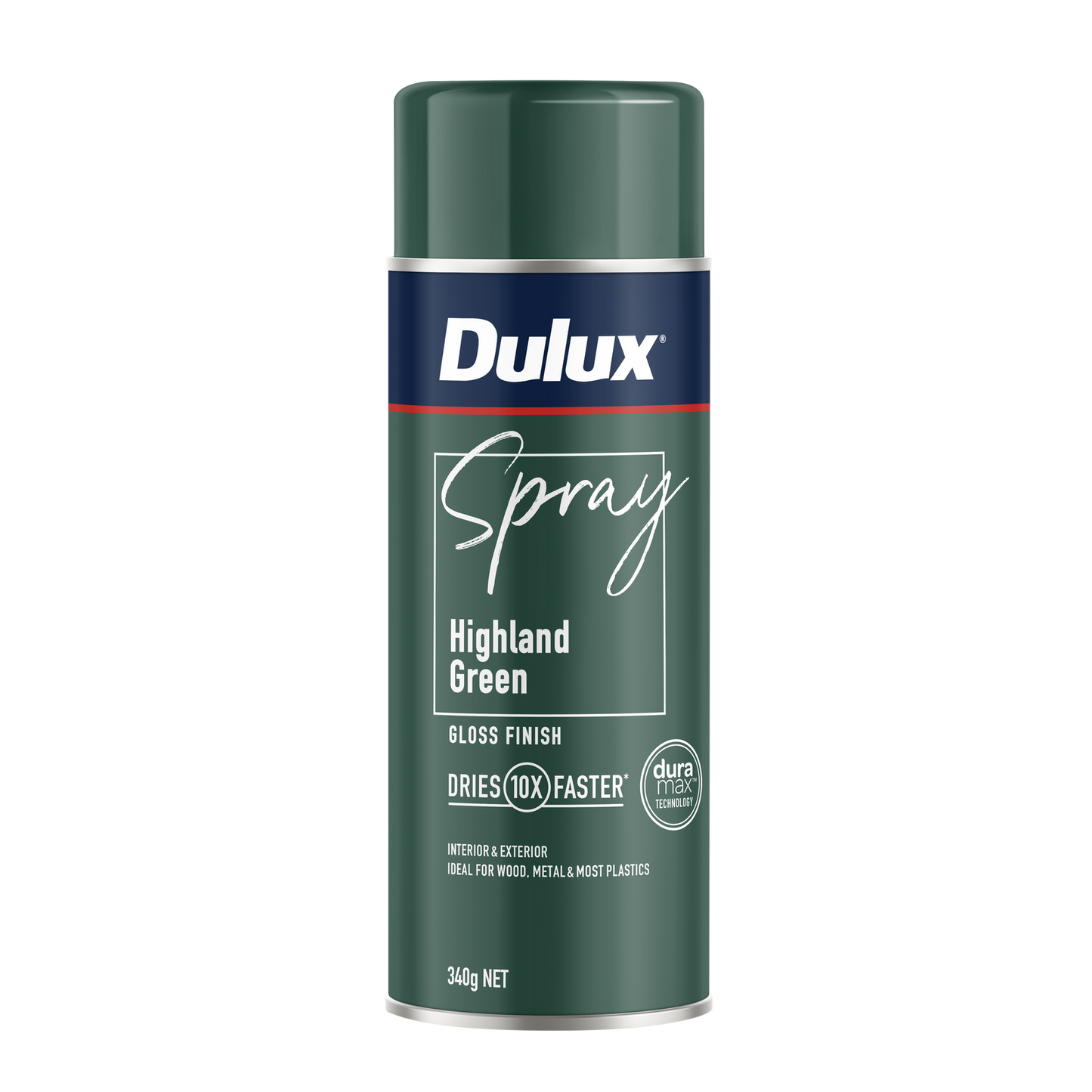 Dulux Gloss Finish Spray Paint - 340g - Highland Green