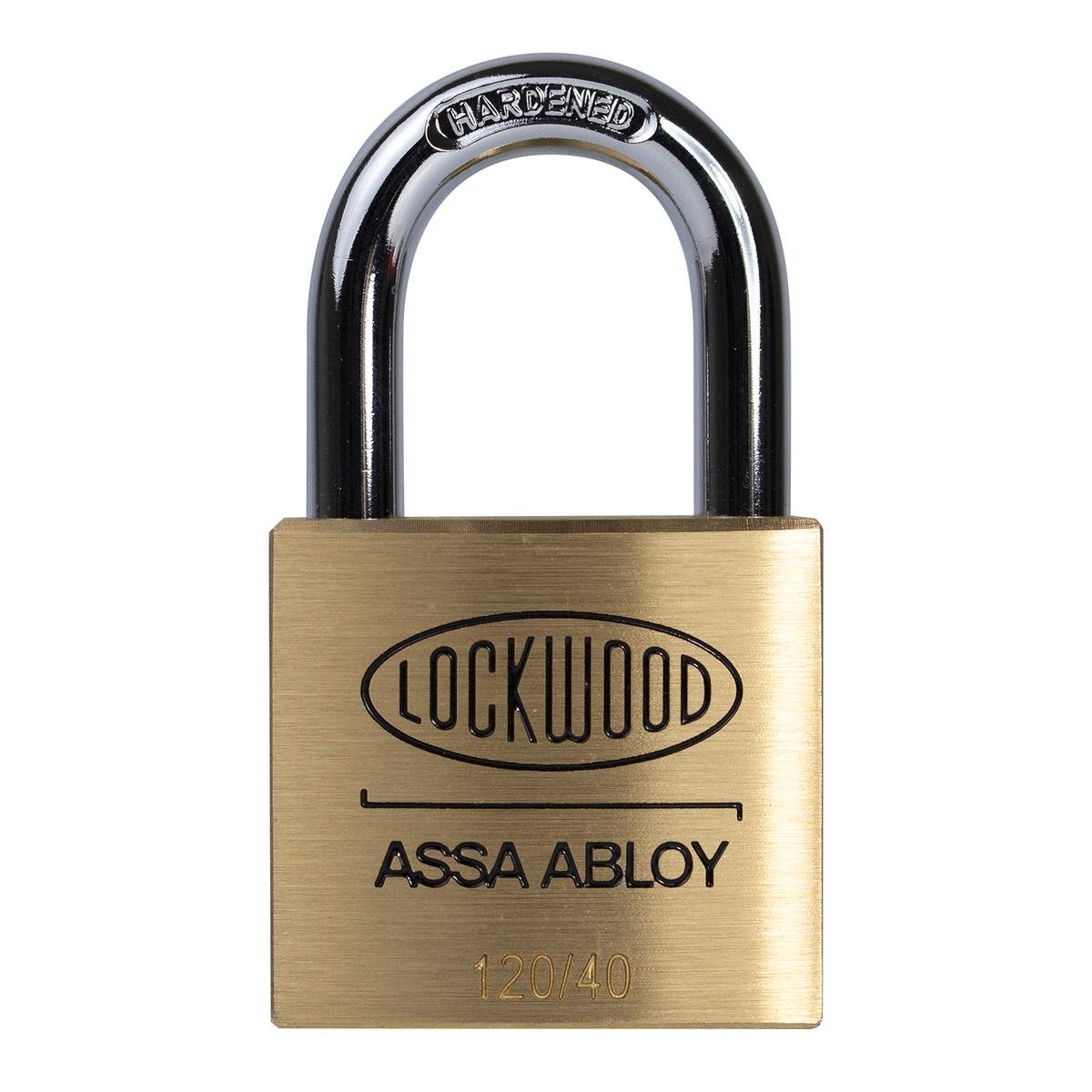 Lockwood 40mm Brass Padlock - Heavy Duty - Secure - Easy To Carry