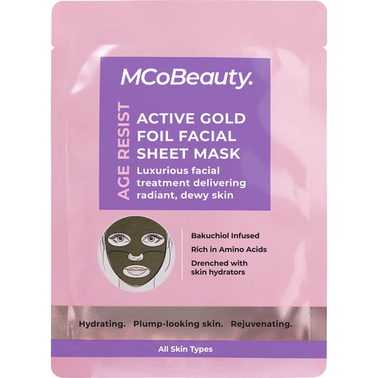 Mcobeauty Age Resist Active Gold Foil Face Sheet Mask Each