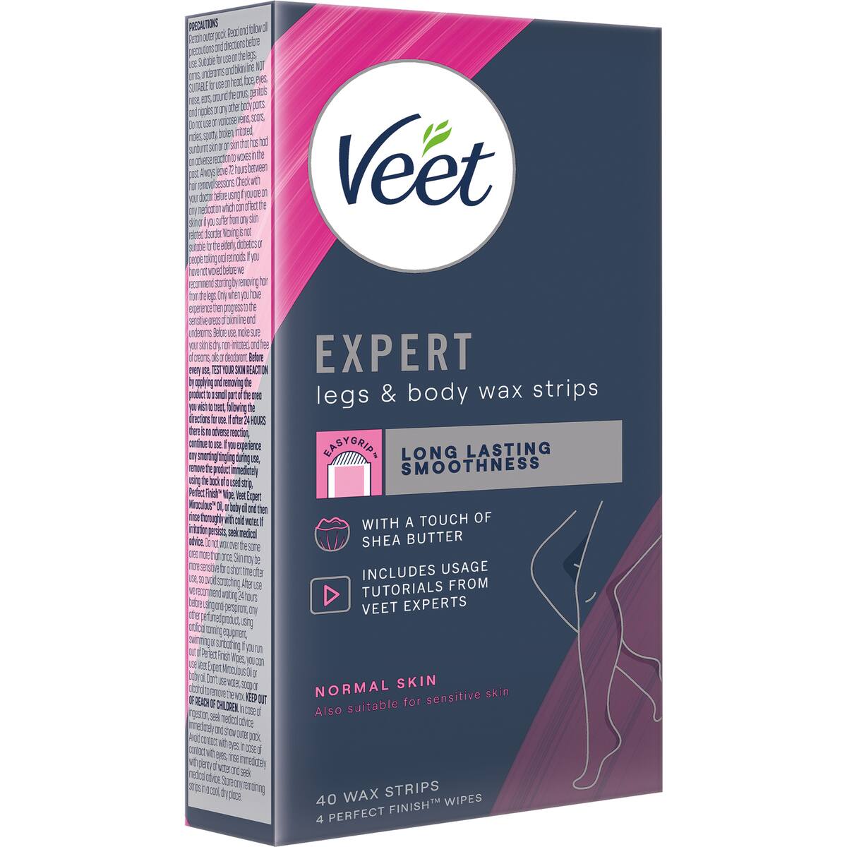 Veet Expert Legs & Body Wax Strips 40 Pack