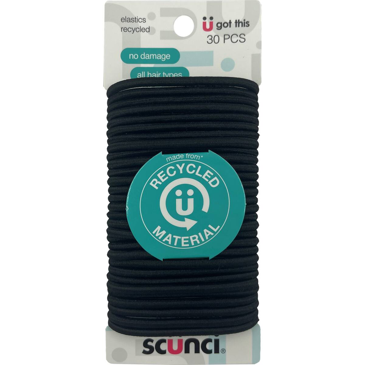 Scunci Hair Elastics 30 Pack