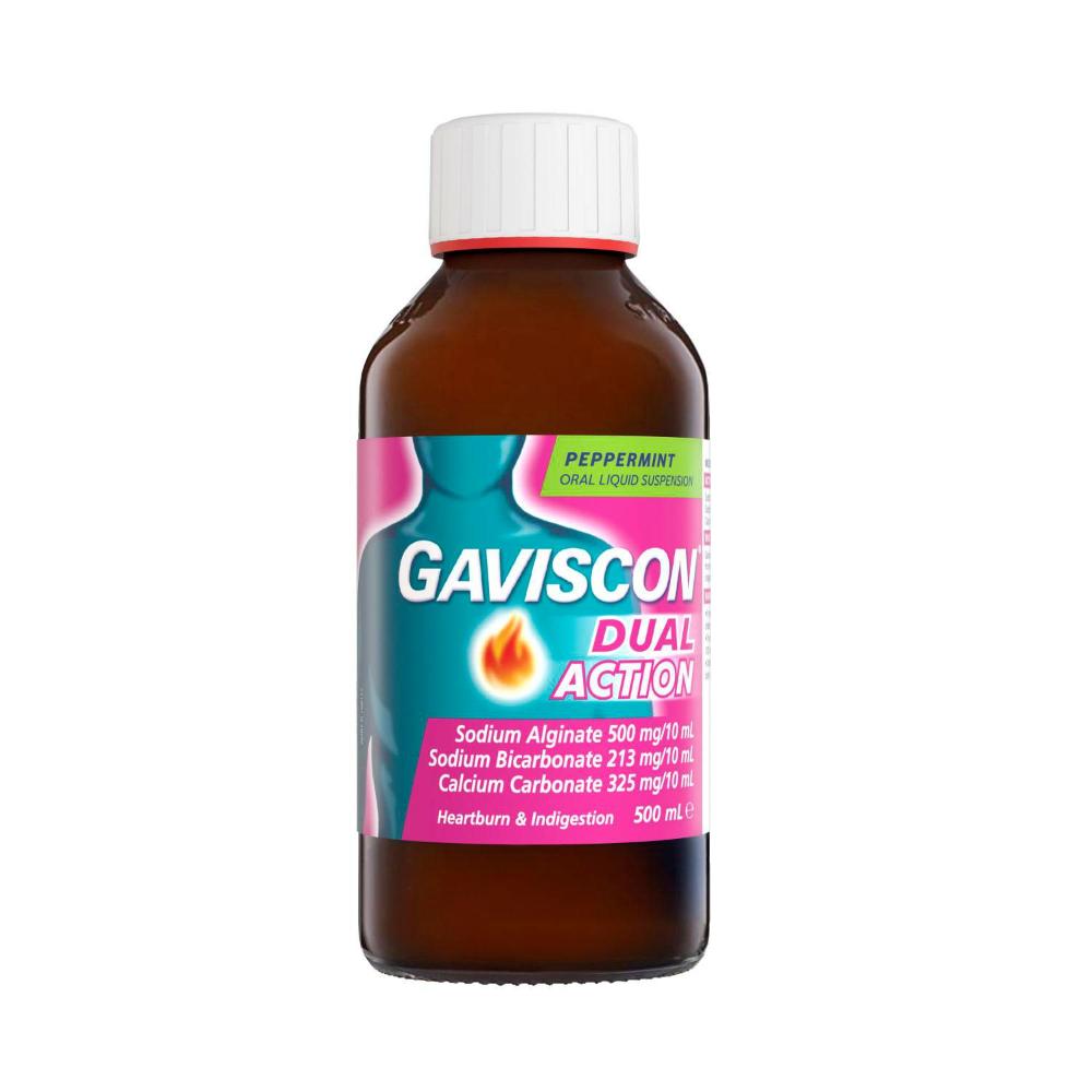 Gaviscon Dual Action Liquid Peppermint - 500mL