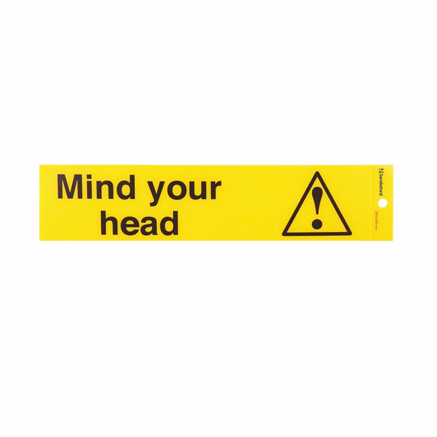 Sandleford Mind Your Head Self Adhesive Sign - 245 x 58mm