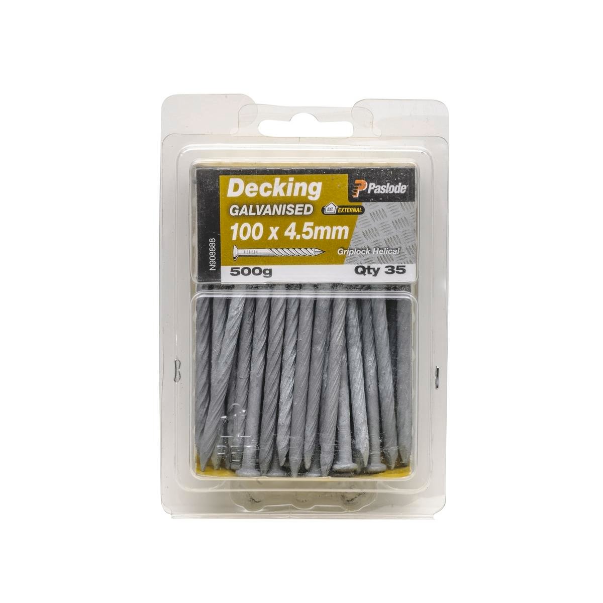 Paslode Griplock Nails 100mm 4.5mm Galvanised Heavy Duty 35 Pack