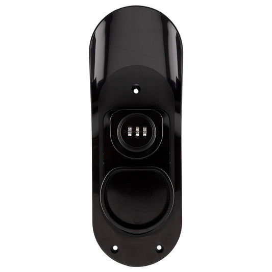Arlec Heavy Duty Lockable Type 2 Connector EV Charger Cable Holder - 75 x 250 x 90mm - Black