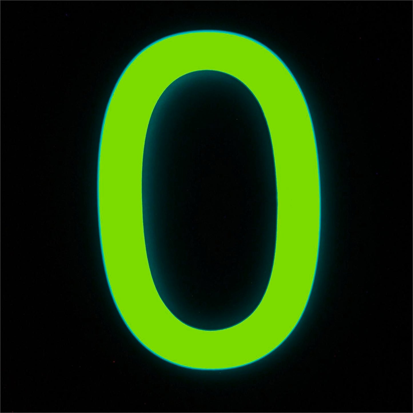 Sandleford Glow In Dark House Number 0 - 90mm