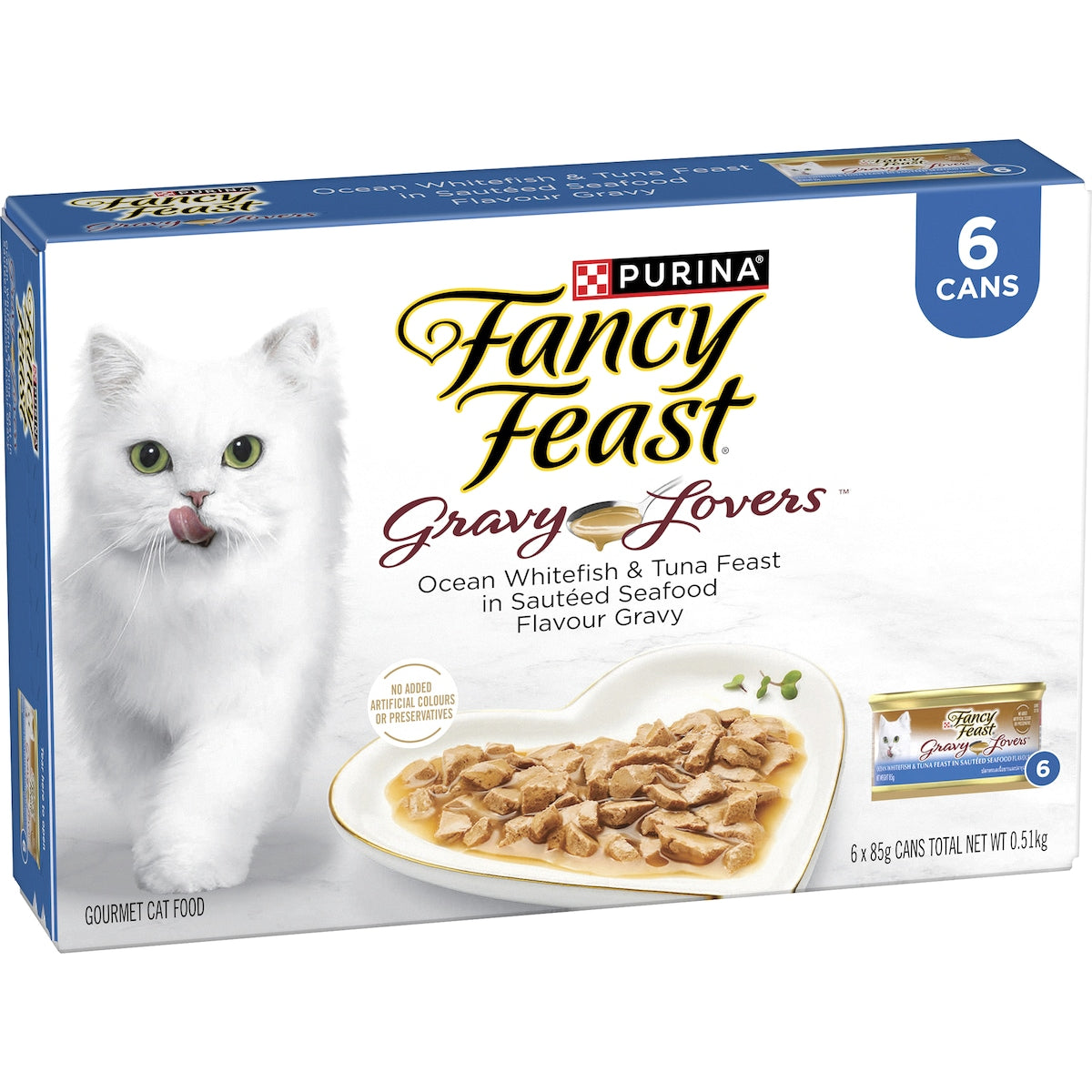 Fancy Feast Gravy Lovers Fish & Tuna Wet Cat Food 85g X 6 Pack