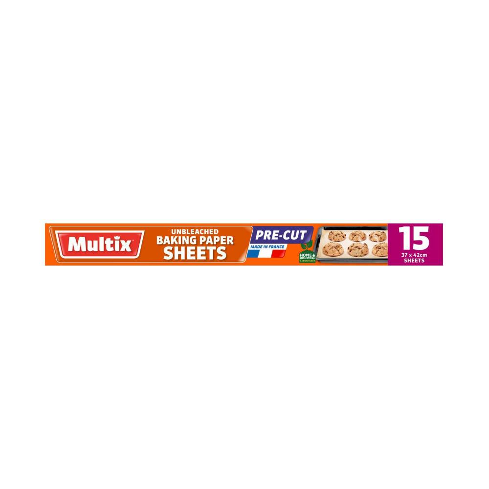 Multix Pre-cut Extra Wide Bake Sheets - 15 Pack