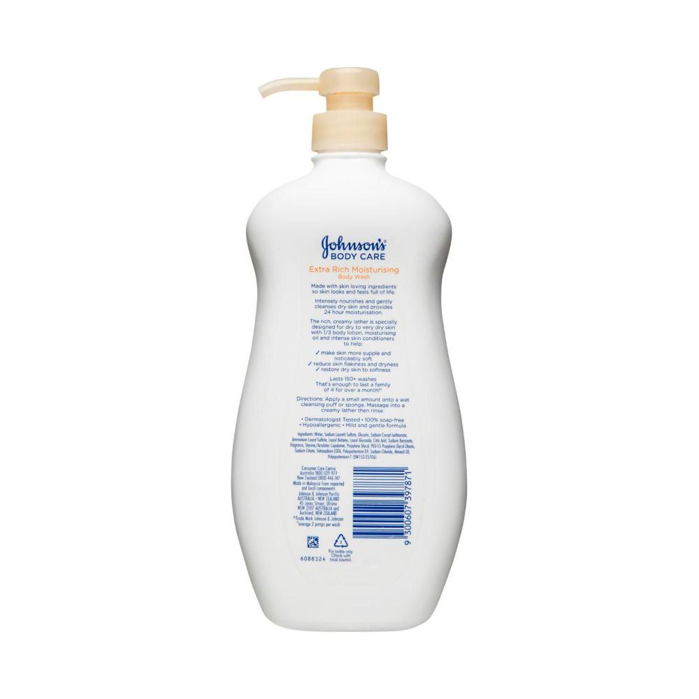 Johnson's Body Care Extra Rich Moisturising Cream Body Wash - 1L