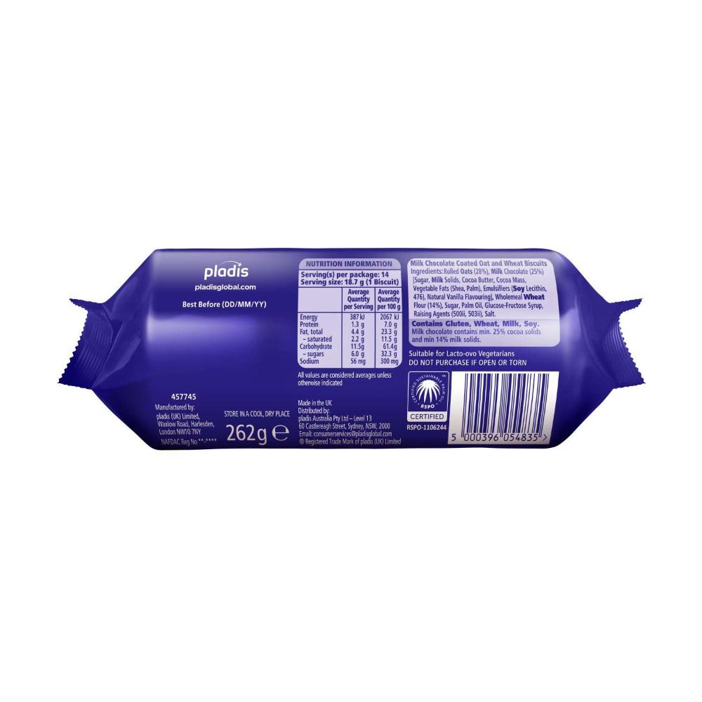 Mcvitie's Milk Chocolate Hobnobs - 262g