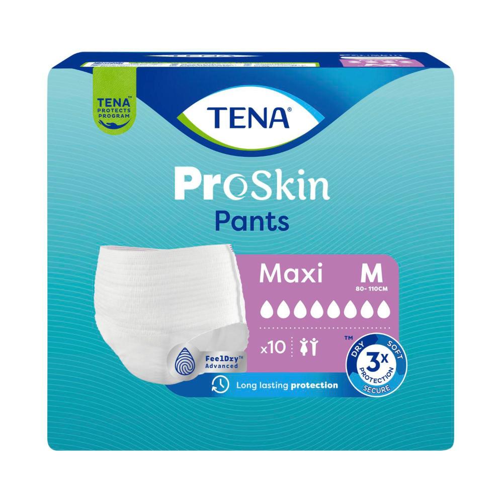 Tena Proskin Maxi Pants Size M - 10 Pack