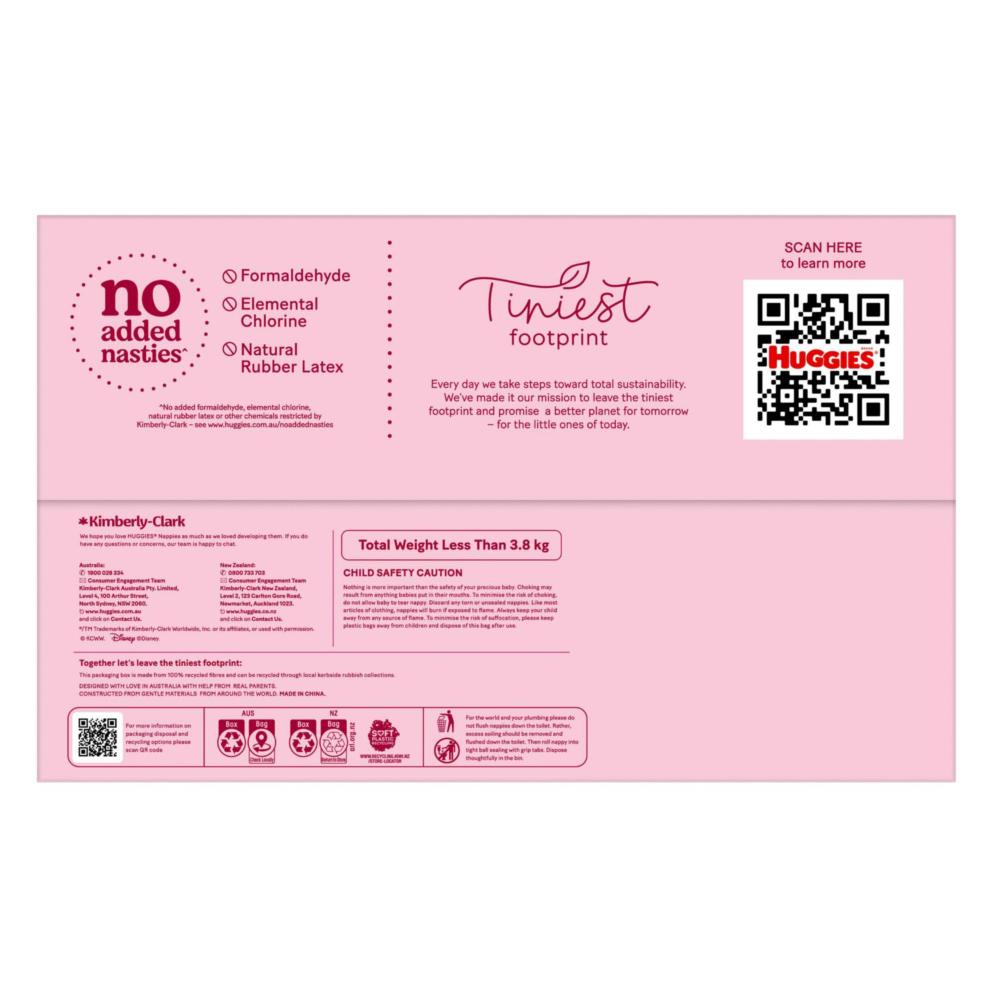 Huggies Ultra Dry Nappies Girls Size 3 (6-11kg) | 90 Pack