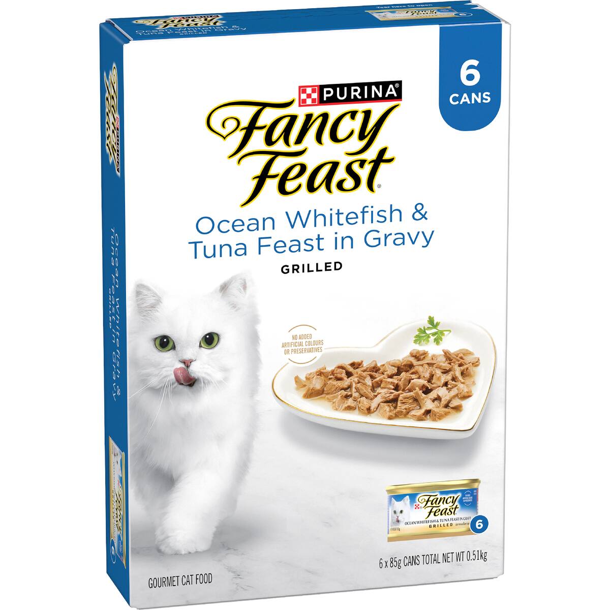 Fancy Feast Ocean Whitefish & Tuna With Gravy Wet Cat Food 85g X 6 Pack