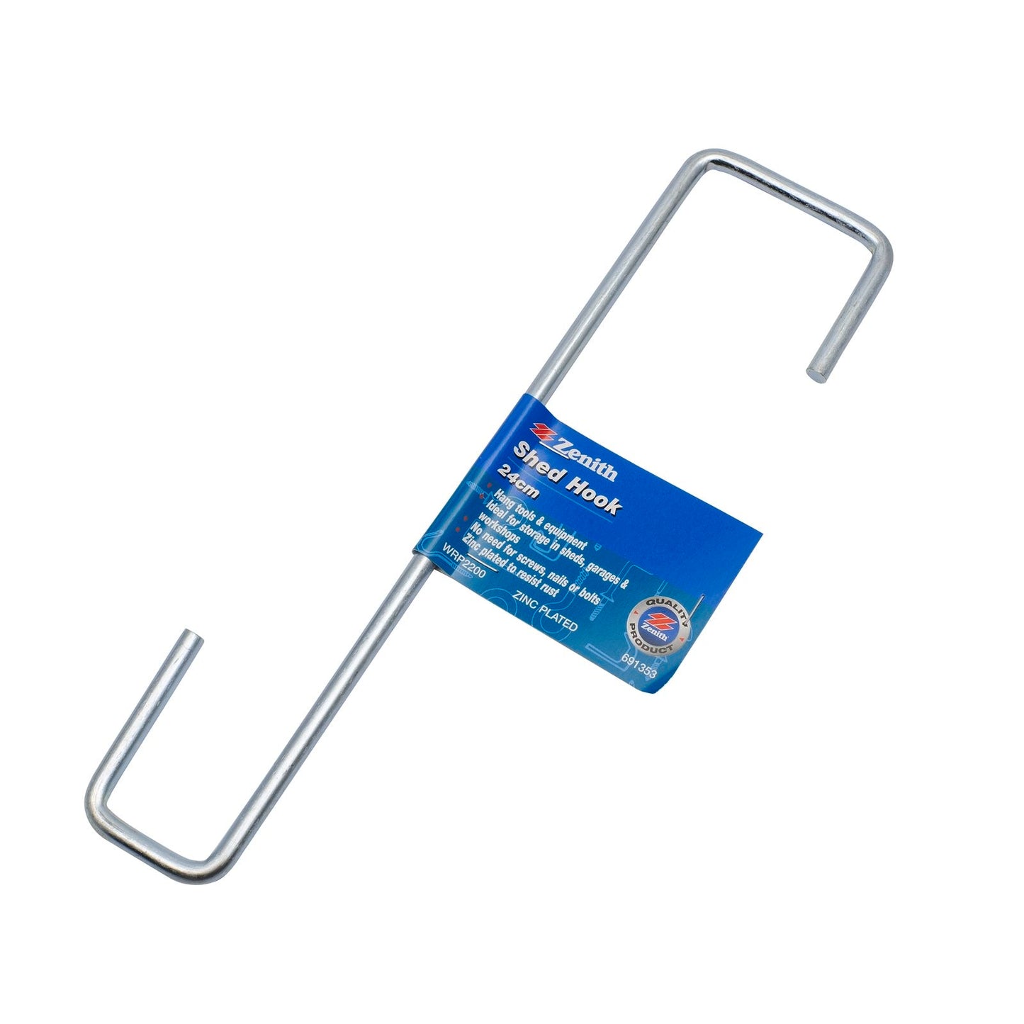 Zenith Shed Hook - 24cm - 2 Pack