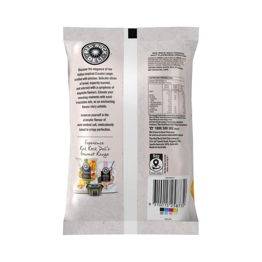 Red Rock Deli Crostini Crackers Smoked Salt - 115g