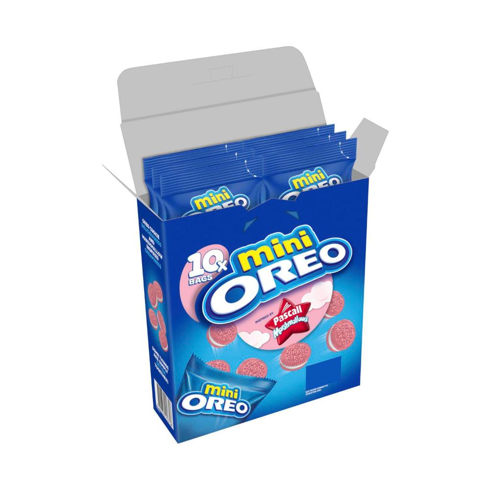 Oreo Mini Sandwich Biscuits Inspired By Pascall Marshmallows 10 Pack - 204g
