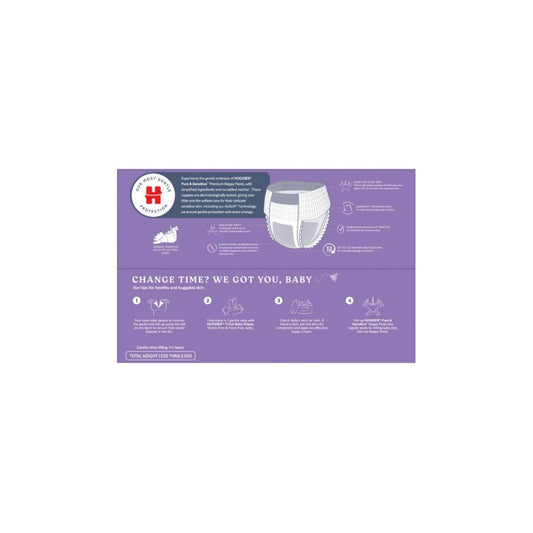 Huggies Pure And Sensitive Nappy Pants Size 5 - 46 Pack