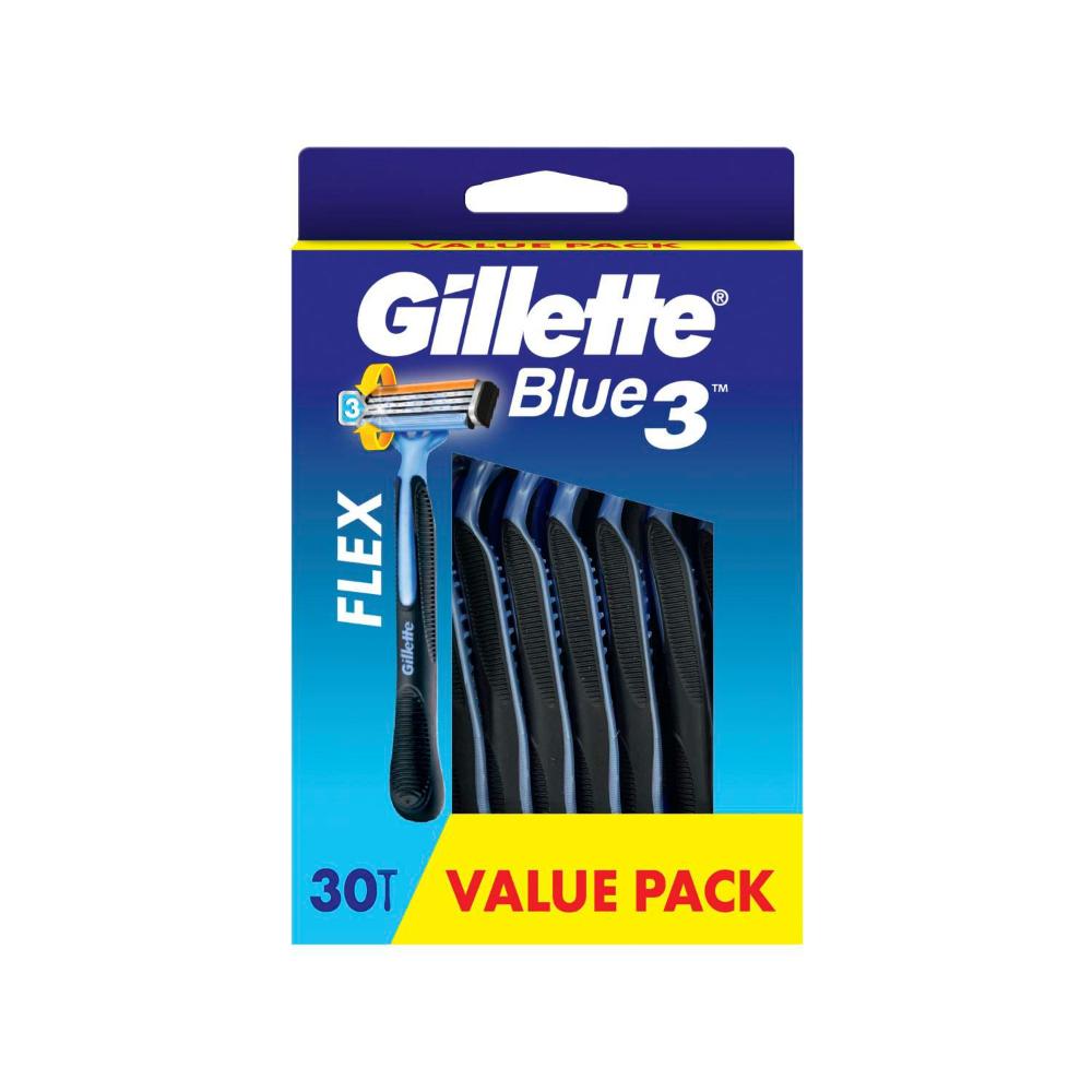 Gilette Blue 3 Disposables Razor - 30 Pack