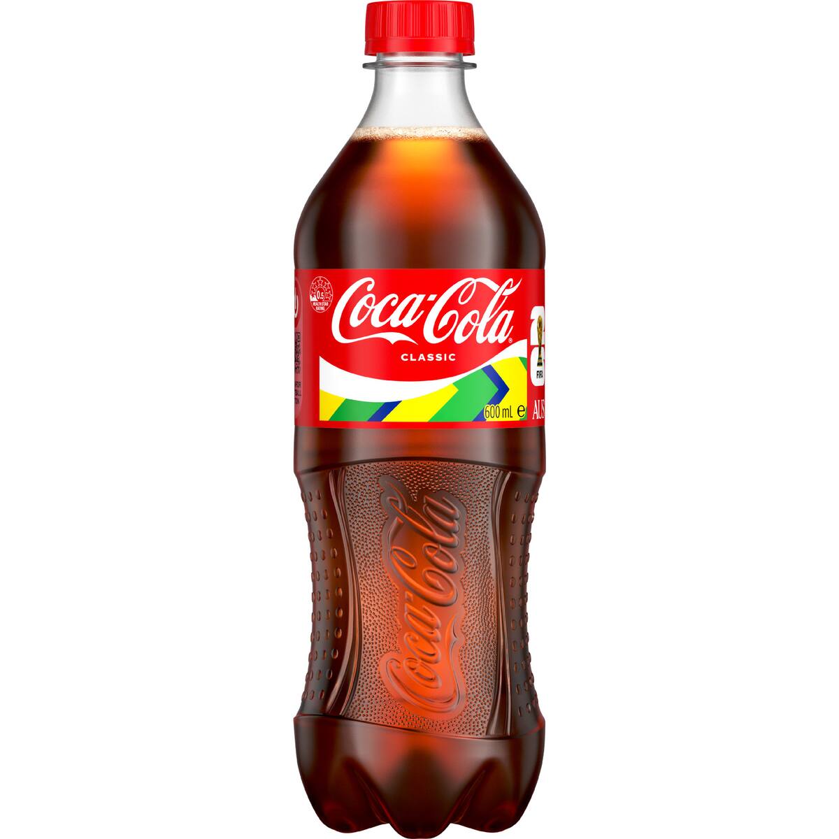 Coca-cola Classic Soft Drink Bottle 600ml