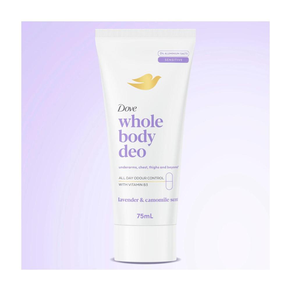 Dove Women Whole Body Deodorant Cream Lavender & Chamomile - 75mL