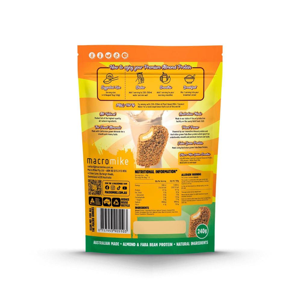 Macro Mike Premium Almond Protein Golden Gaytime - 240g