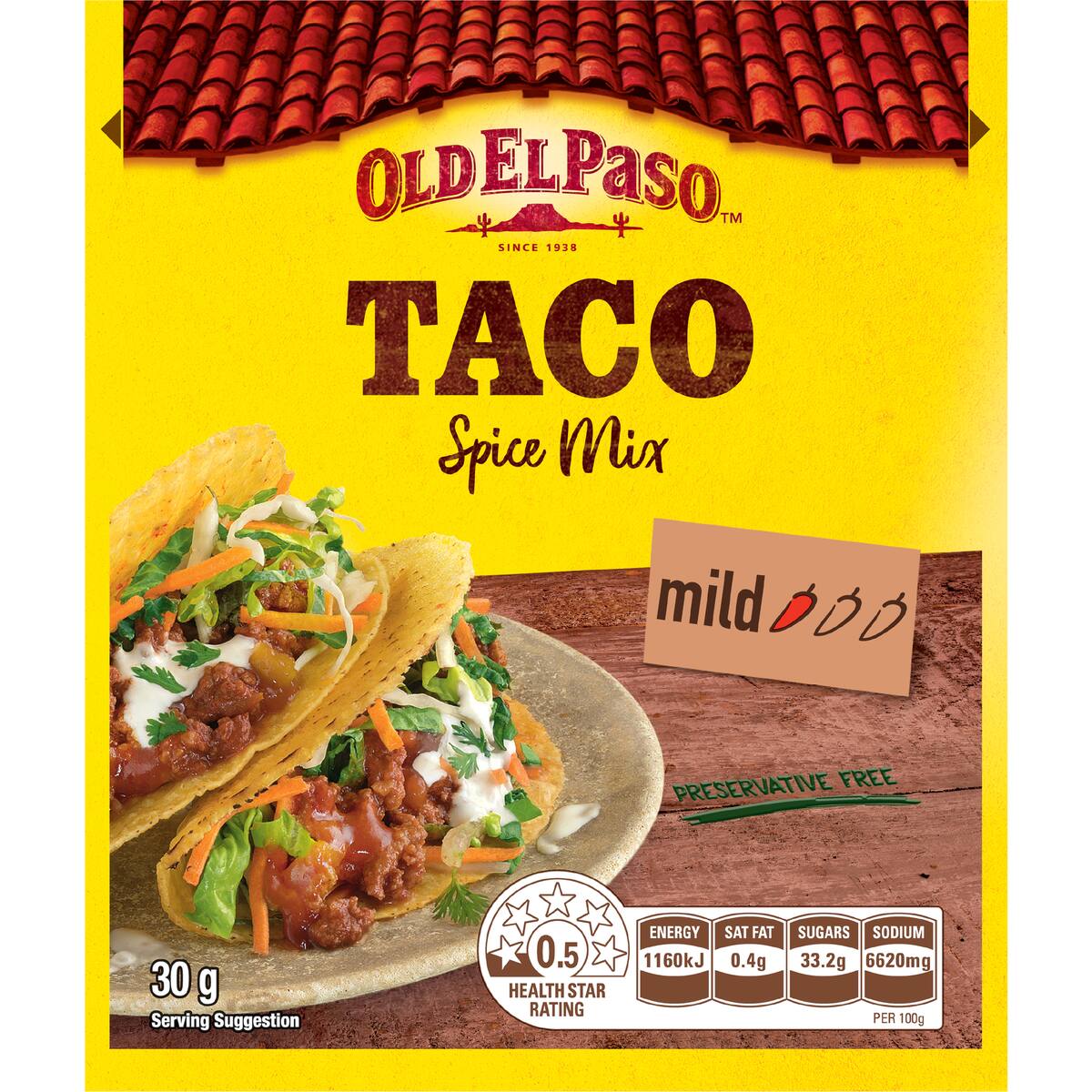 Old El Paso Taco Spice Mix 30g