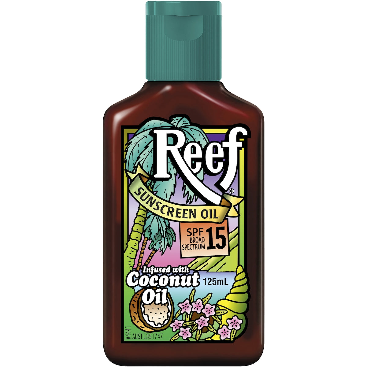 Reef Tanning SPF 15+ Coconut Sun Tan Oil Sunscreen 125mL