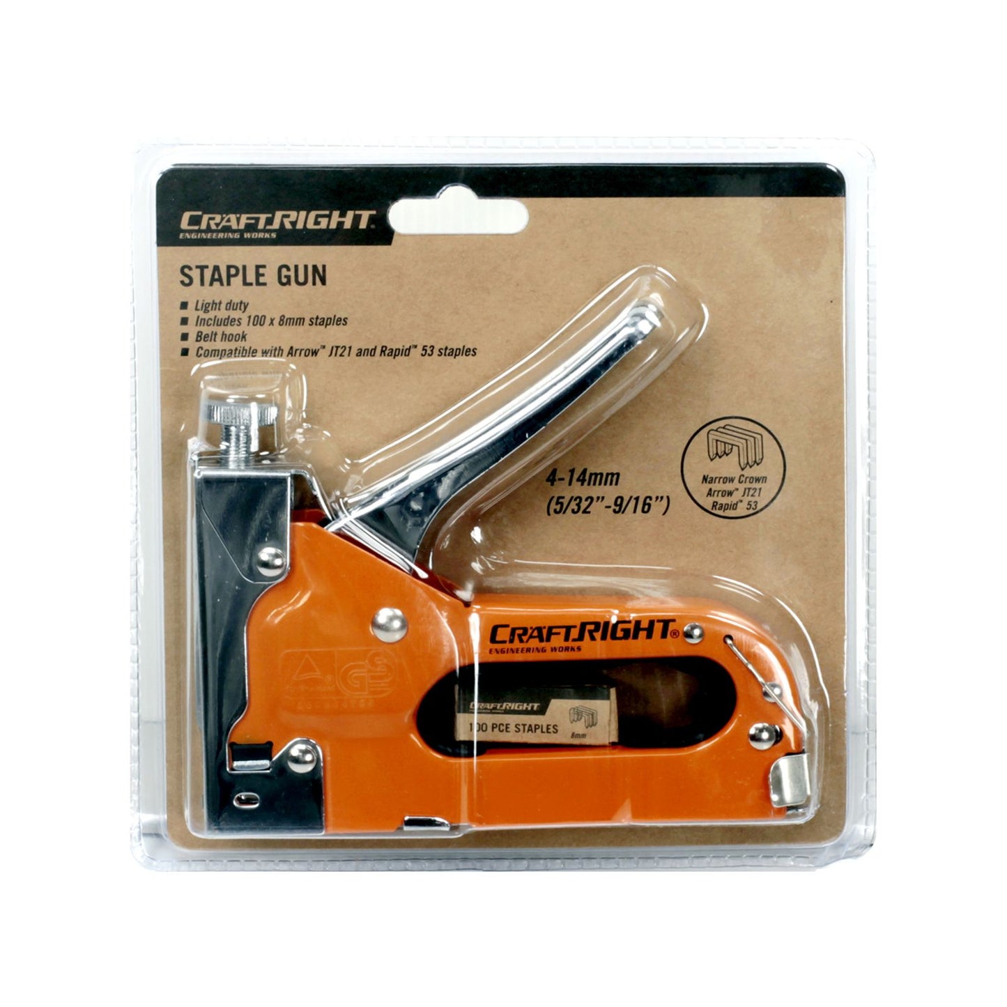 Craftright Staple Gun - 4-14mm