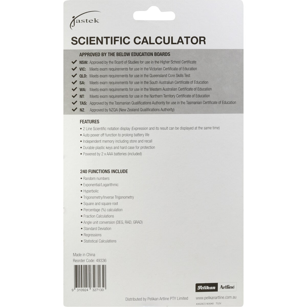 Jastek Scientific Calculator Each