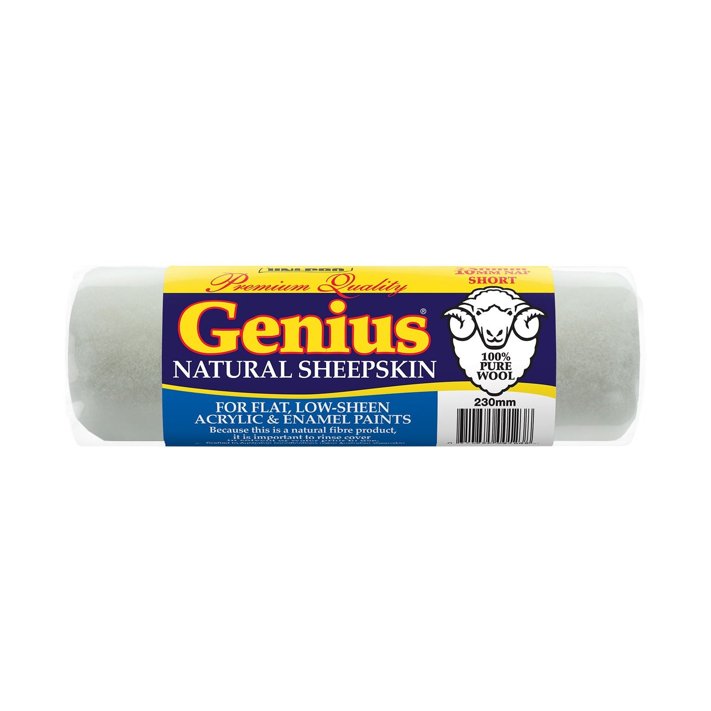 Uni Pro Genius Sheepskin Roller Cover - 230mm - 10mm Nap