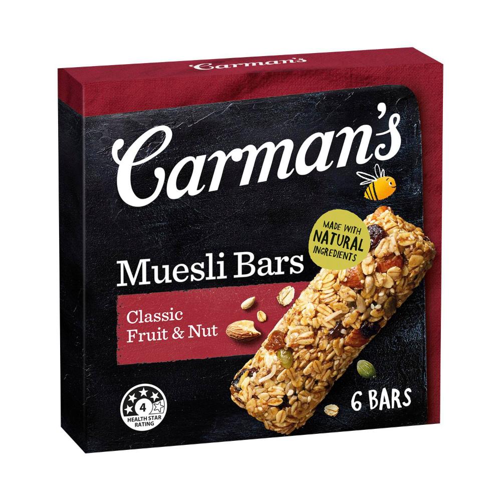 Carman's Muesli Bars Classic Fruit - 270g