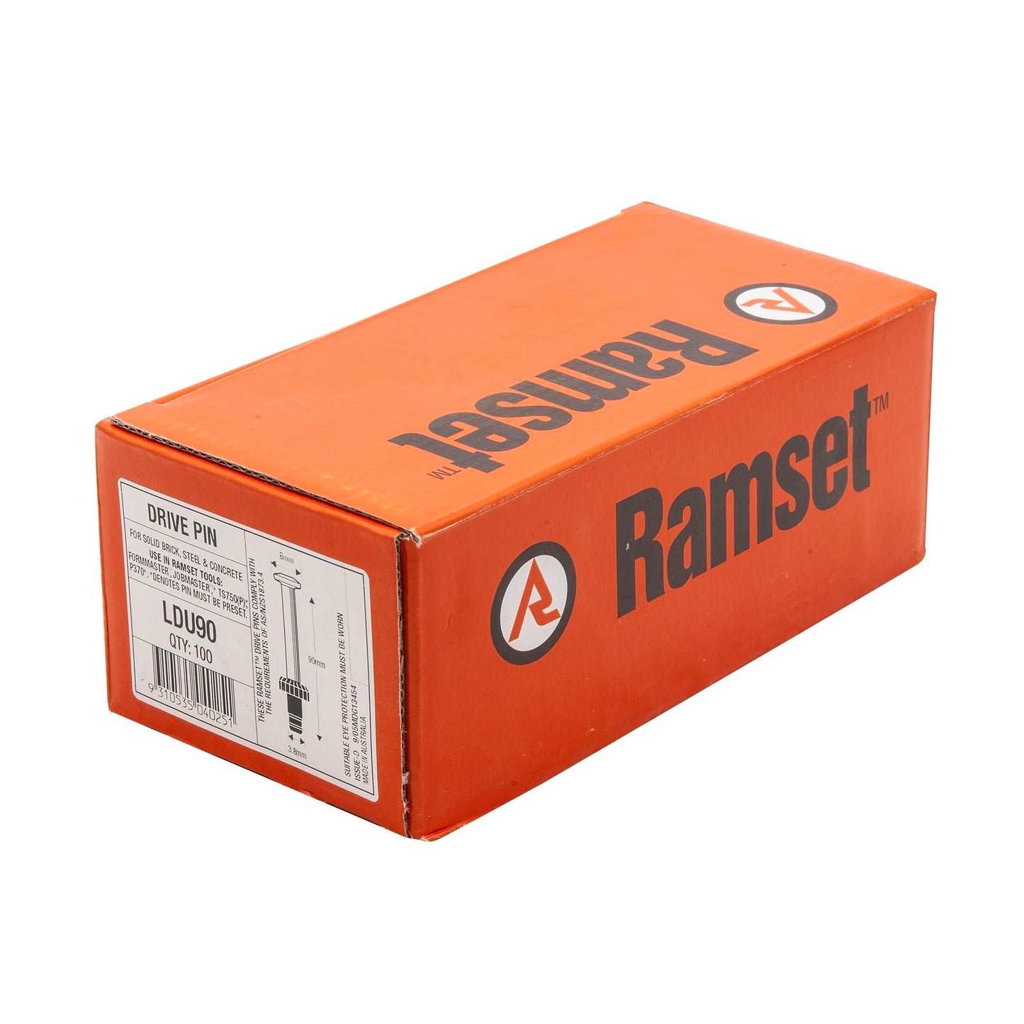 Ramset Nail Gun Drive Pins - 3.8 x 90mm - 100 Pack